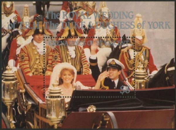 1986 Royal Wedding 1st Issue Souvenir Sheet 1986 Royal Wedding 1st Issue Souvenir Sheet